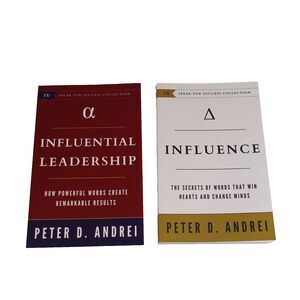 Set of 2 Self-Help Books by Peter Andrei Influential Leadership and Influence